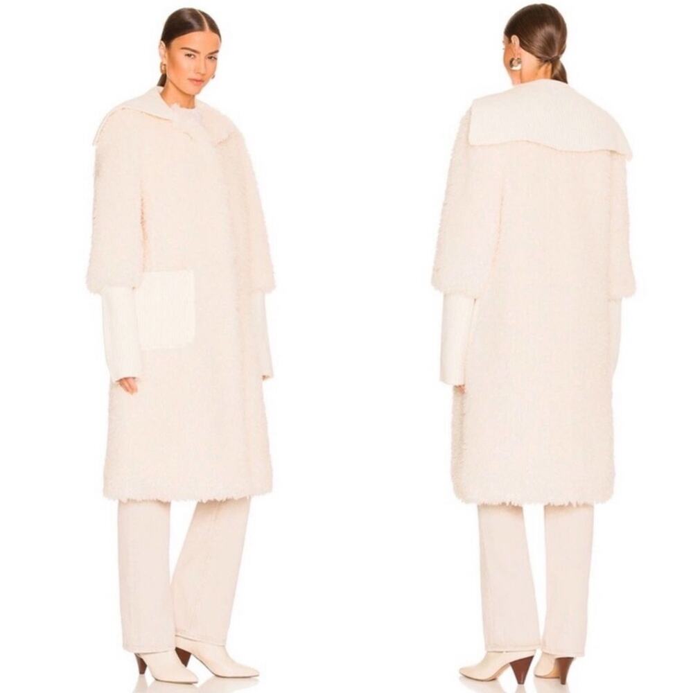NWT EAVES Helena Coat in Beige REVOLVE - Picture 2 of 6
